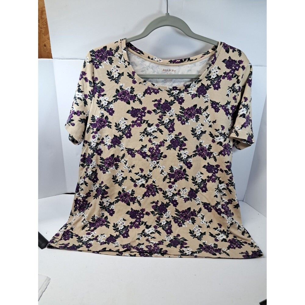 pre-owned White Stag scoop-neck top